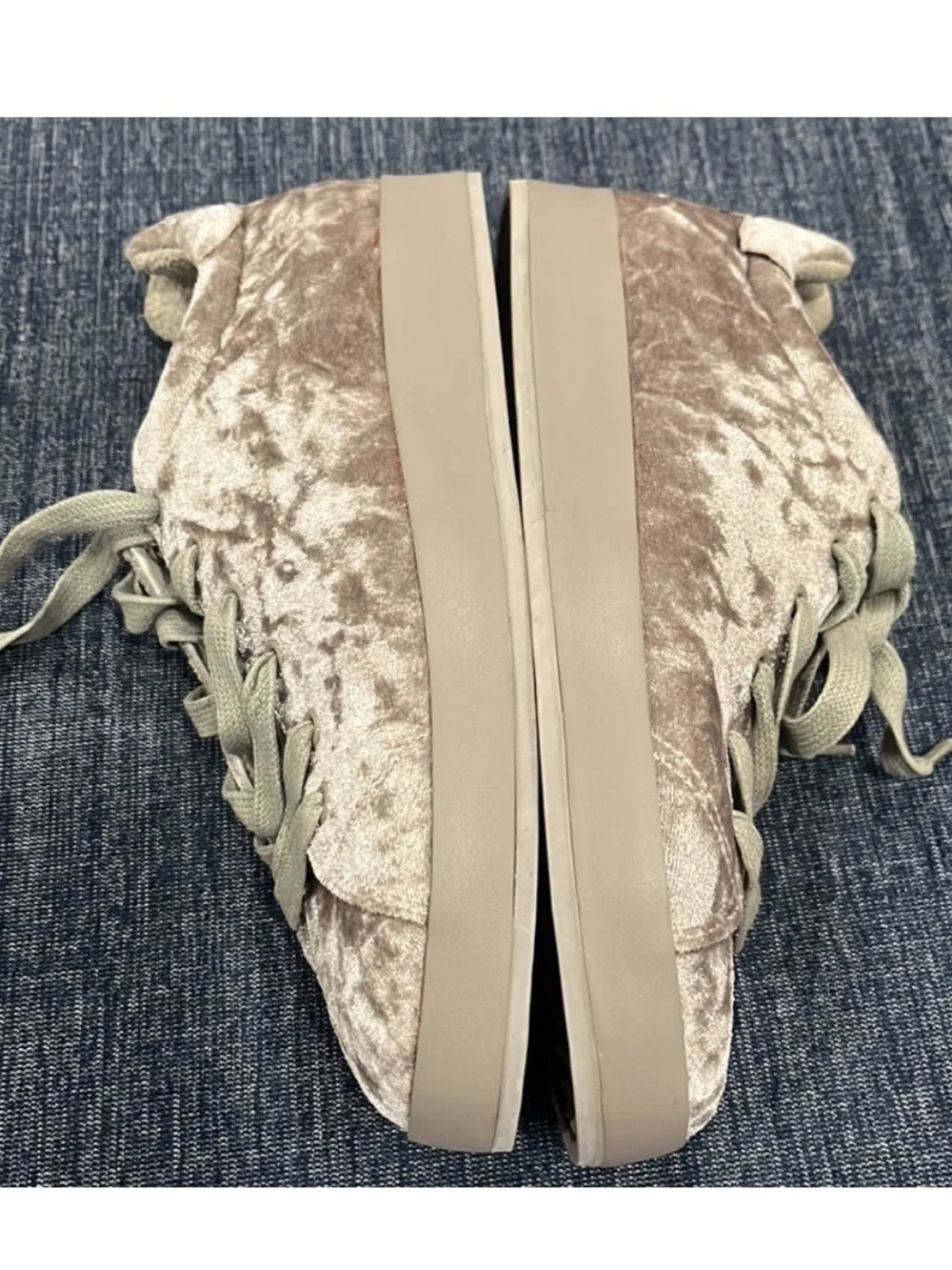 Rag & Bone Crusher Dove Velvet Classic Sneakers, Size 10, New without Tag